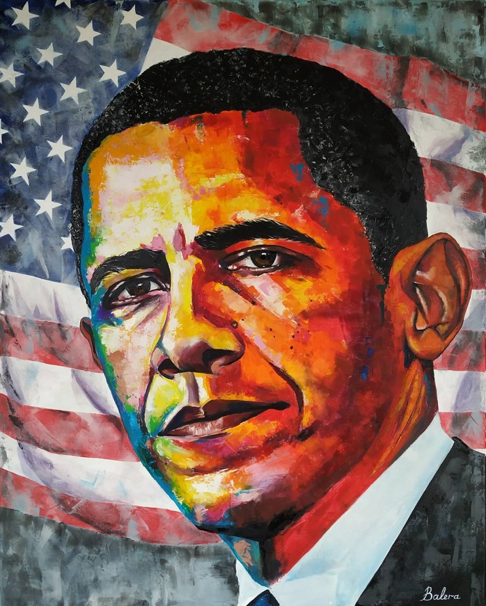 Painting Barack Obama